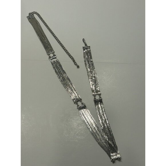 Unbranded Accessories - Silver-tone Metal Waist BELT Party Cocktail Dress Disco Nightlife Fancy Shiny